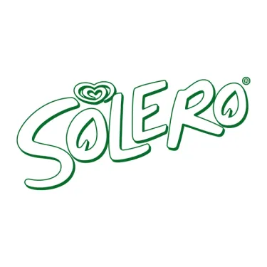 En un fondo blanco se observa el logo de solero. 