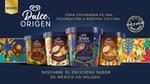 En un fondo azul destacan los artes desarrolados por mexicanos y los botes en sus diferentes sabores (Chocolate Oaxaqueño, Café de Veracruz, Queso Guayaba, Vainilla Mexicana), el lema de la marca y un call to action.
